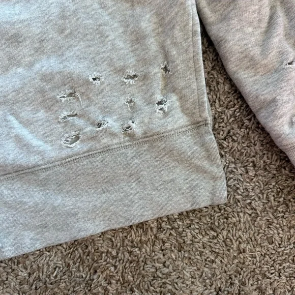 SPIRITUAL GANGSTER Distressed Hoodie XS - Picture 4 of 5